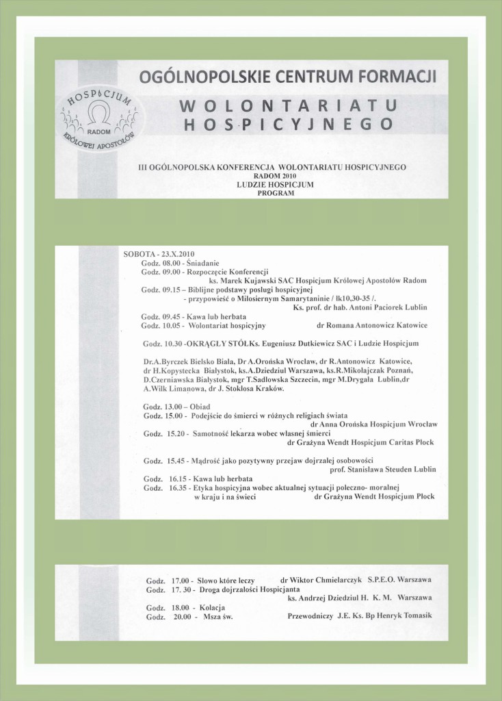 Kronika Stowarzyszenia – październik 2010 (zdjęcie 2)