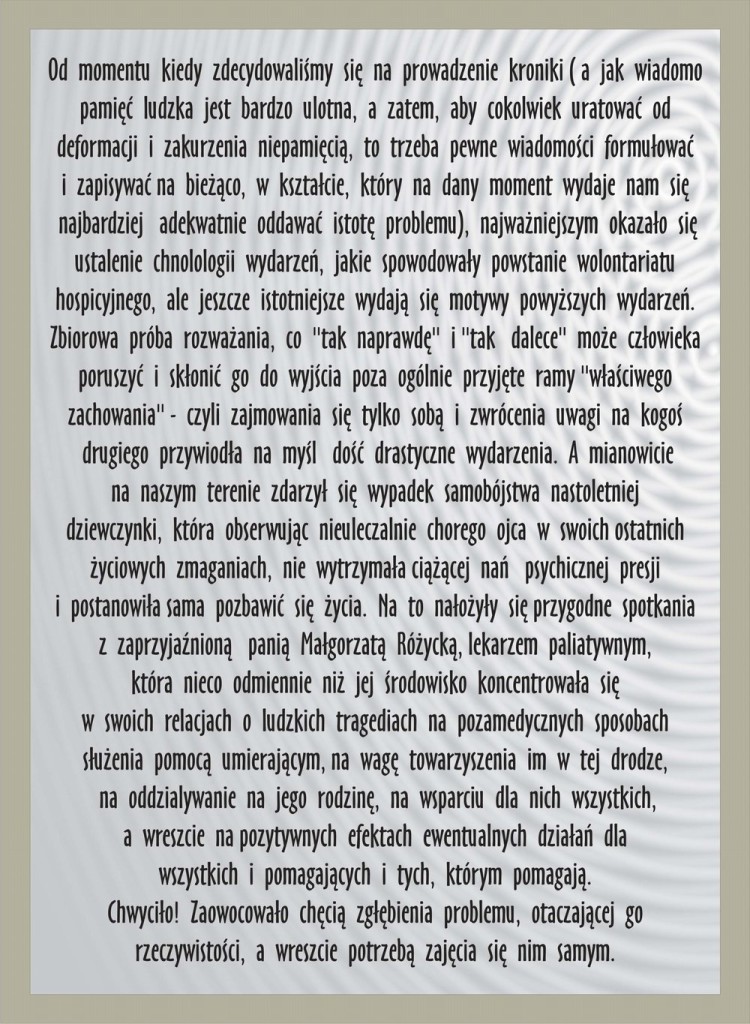 Kronika Stowarzyszenia, strona 1